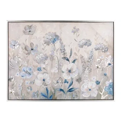 Kirkland's Floral Framed Canvas Art Print In Multi