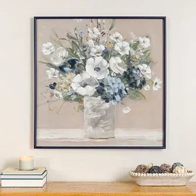 Kirkland's Floral Framed Canvas Art Print In Multi
