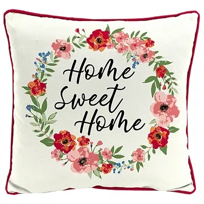 Kirkland's Floral Home Sweet Outdoor Pillow In Multi