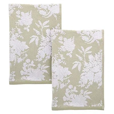 Kirkland's Floral Jacquard Kitchen Towels In Multi