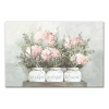 Kirkland's Floral Mason Jars Canvas Art Print In Multi