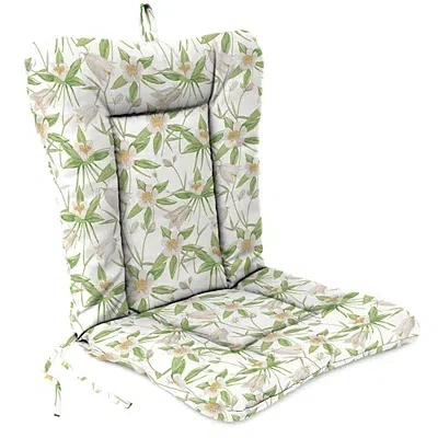 Kirkland's Floral Outdoor Wrought Iron Chair Cushion In Green