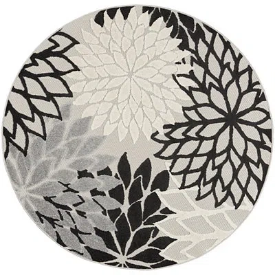Kirkland's Floral Round Outdoor Area Rug In Multi
