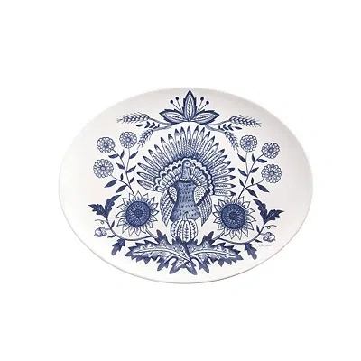 Kirkland's Floral Turkey Oval Platter In Multi