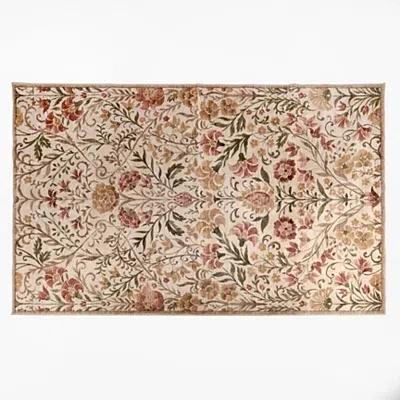 Kirkland's Florence Floral Washable Area Rug In Multi