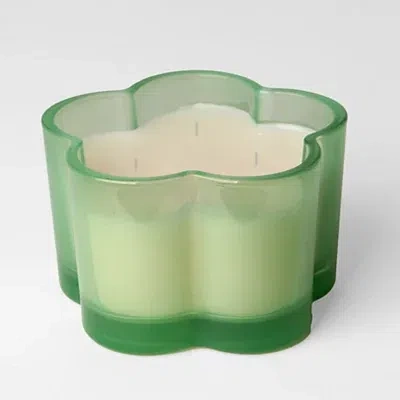 Kirkland's Flower Fields Shaped 3-wick Jar Candle In Green
