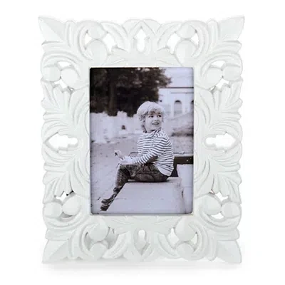 Kirkland's Fluer De Lis Picture Frame In White