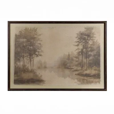 Kirkland's Foggy Forest Framed Art Print In Multi