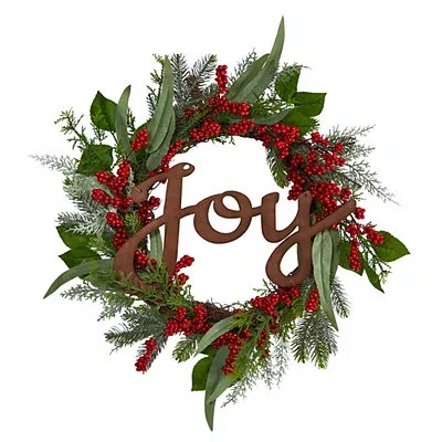 Kirkland's Foliage And Red Berry Joy Wreath In Multi