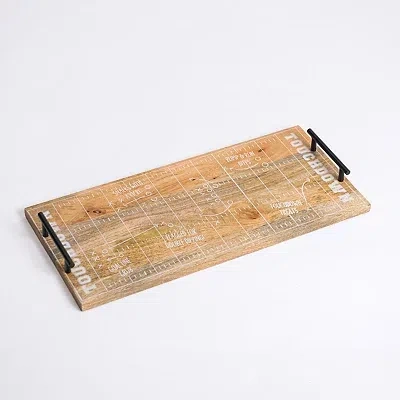 Kirkland's Football Field Serving Board In Brown