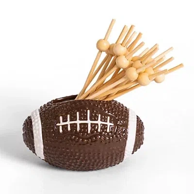 Kirkland's Football Pick Holder Set In Brown