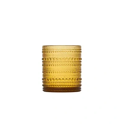 Kirkland's Fortessa Amber Bead Short Glasses In Yellow