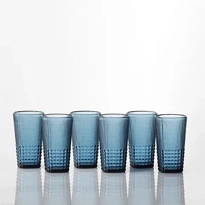 Kirkland's Fortessa Cornflower Malcolm Tall Glasses In Blue