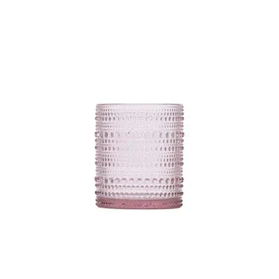 Kirkland's Fortessa Pink Bead Short Glasses
