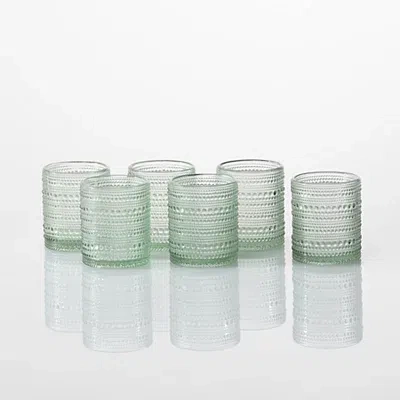 Kirkland's Fortessa Sage Bead Short Glasses In Green