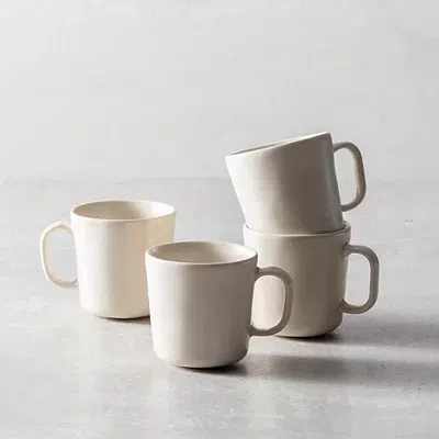 Kirkland's Fortessa Sand Ceramic Mugs In Brown