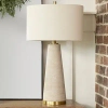 Kirkland's Fowler Ribbed Taper Table Lamp In Neutral