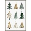 Kirkland's Framed Christmas Trees Canvas Art Print In Multi