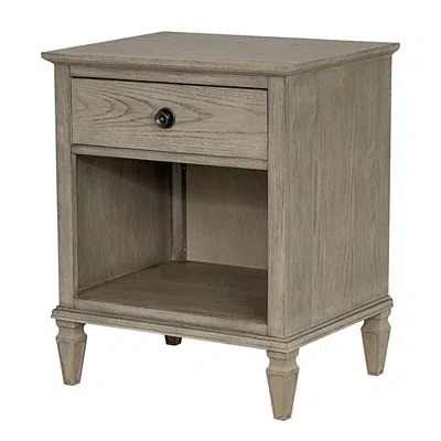 Kirkland's French Gray Wood Victoria Nightstand