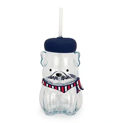 Kirkland's Frenchie Shaped Glass Tumbler In Blue