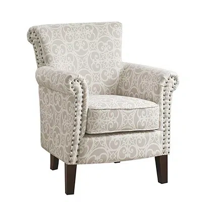 Kirkland's Fretwork Accent Club Chair In Neutral