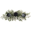 Kirkland's Frosted Berry Greenery Candle Centerpiece In Multi