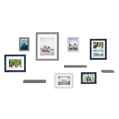 Kirkland's Gallery Wall Frame & Shelf Set In Multi