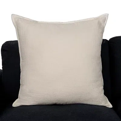 Kirkland's Gauze Whipstitch Oversized Pillow In White