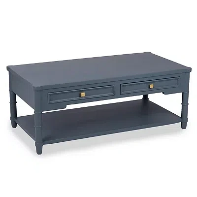 Kirkland's Genevieve French Blue Wood Coffee Table