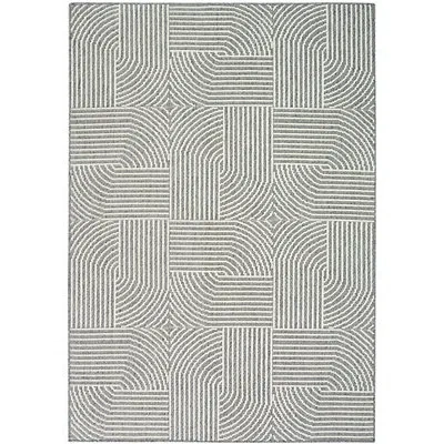 Kirkland's Geometric Area Rug In Gray