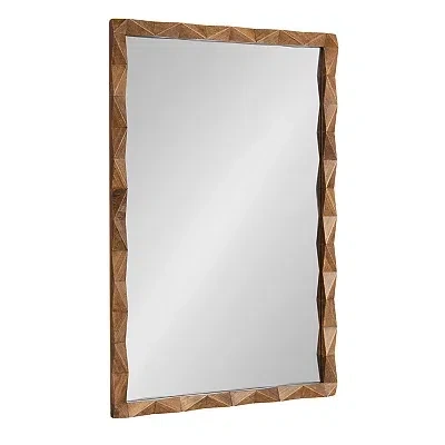 Kirkland's Geometric Ellie Wall Mirror In Brown