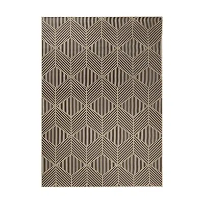 Kirkland's Geometric Washable Area Rug In Brown