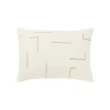 Kirkland's Geometric Woven Lines Throw Pillow In Neutral