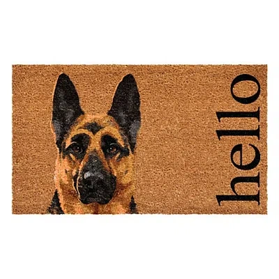 Kirkland's German Shepherd Hello Doormat In Multi