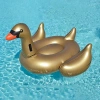 Kirkland's Giant Gold Swan Inflatable Pool Float In Multi