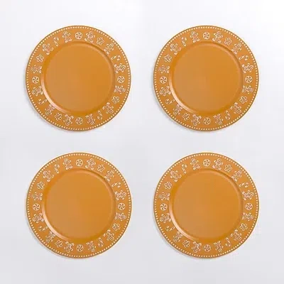Kirkland's Gingerbread Christmas Chargers In Brown