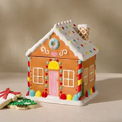 Kirkland's Gingerbread House Ceramic Cookie Jar In Multi