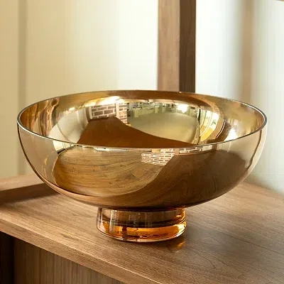 Kirkland's Glass Decorative Bowl In Gold