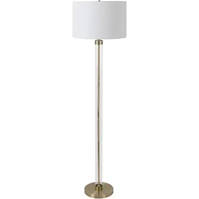 Kirkland's Glass Modern Floor Lamp In Gold