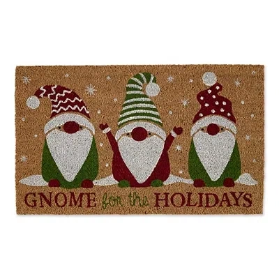 Kirkland's Gnome For The Holidays Christmas Doormat In Brown