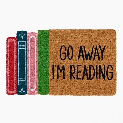 Kirkland's Go Away I'm Reading Doormat In Multi