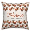 Kirkland's Gobble Til You Wobble Outdoor Pillow In Multi