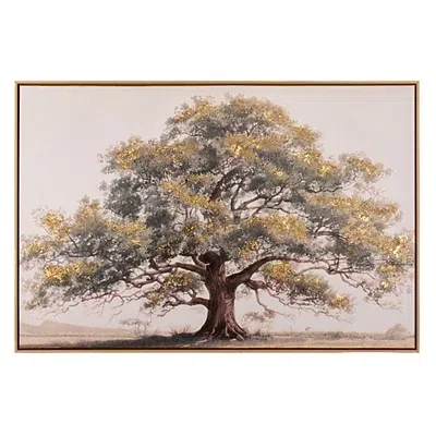 Kirkland's Golden Oak Tree Framed Canvas Art Print In Multi