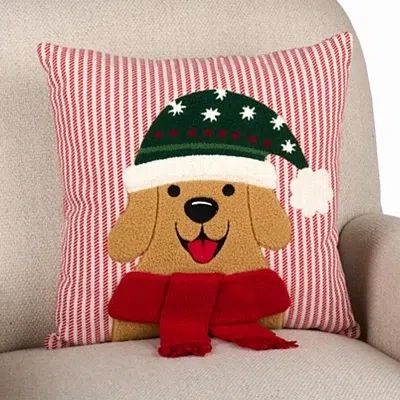 Kirkland's Golden Retriever With Scarf Pillow In Multi