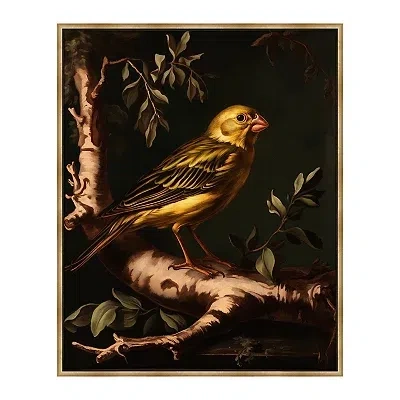 Kirkland's Goldfinch Branch Dutch Framed Canvas Art Print In Multi