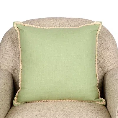 Kirkland's Grace Linen Pillow In Green