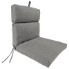 Kirkland's Graphite Gray Crosshatch Outdoor Chair Cushion In Gray