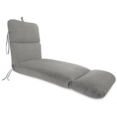 Kirkland's Graphite Gray Crosshatch Outdoor Chaise Cushion