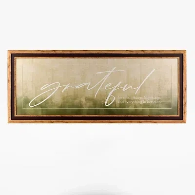 Kirkland's Grateful Framed Wall Plaque In Multi