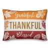 Kirkland's Grateful Thankful Blessed Fall Leaves Pillow In Multi